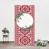 Lofaris Boho Slovakia Pattern Sweet Wedding Rectangle Backdrop